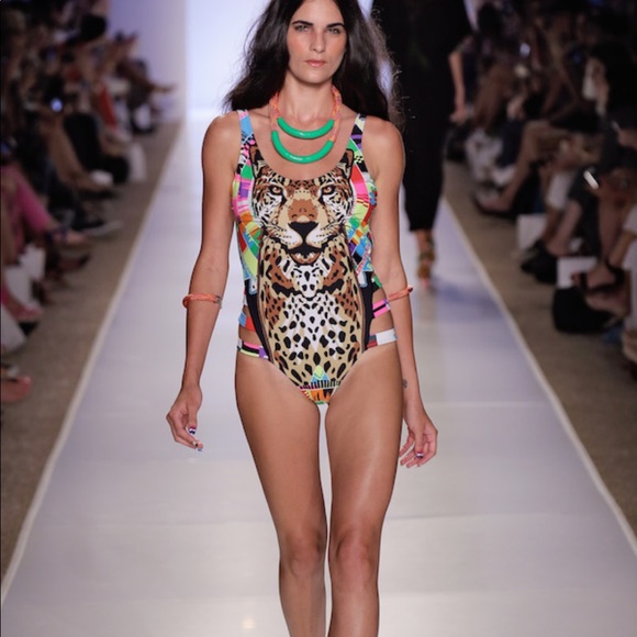 mara hoffman leopard swimsuit